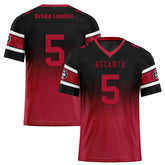 Custom Red Black Atlanta Personalized Authentic Football Jersey FBJ02-D020249-3