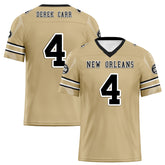 Custom Yellow New Orleans Personalized Authentic Football Jersey FBJ02-D025033-19