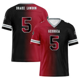 Custom Red Black Georgia Personalized Authentic Football Jersey FBJ02-D028017-2