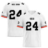 Custom White Cleveland Personalized Authentic Football Jersey FBJ02-D020263-8