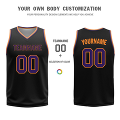 Custom White Black Classic Style Reversible Basketball Uniform Personalized Ordinary BBJR-D017057