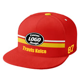 Custom Red Kansas City Hat Sport Design Cap Stitched Adjustable Personalized PR067B-D020262-18