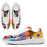 Personalized Punk Fashion Golf Shoes, Custom Rock Graffiti Golf Shoes, Comfortable and Unique Punk Rock Footwear