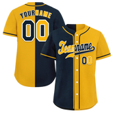 Custom Black Orange Gradient Fashion Orange Authentic Baseball Jersey