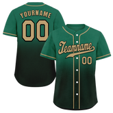 Custom  Fade Fashion Grey Authentic Baseball Jersey