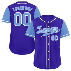 Custom Blue Aqua Raglan Sleeves Aqua Authentic Baseball Jersey