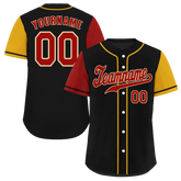 Custom Black Two Tone Brown Authentic Baseball Jersey