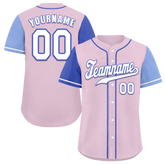 Custom Pink Two Tone White Authentic Baseball Jersey
