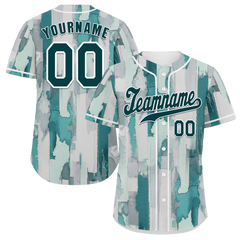 Custom Grey Graffiti Pattern Black Authentic Baseball Jersey