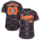 Custom Black 3D Pattern Orange Authentic Baseball Jersey BSBJ0a-bc0fbdd