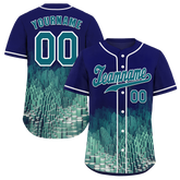 Custom Blue Aqua 3D Pattern Aqua Authentic Baseball Jersey BSBJ0a-bc0fbd9