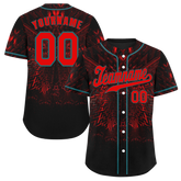 Custom Black Red 3D Pattern Red Authentic Baseball Jersey BSBJ0a-bc0fbe0