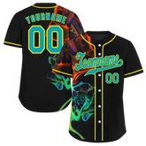 Custom Black Tie Dye Aqua Authentic Baseball Jersey BSBJ0a-bc0fbef
