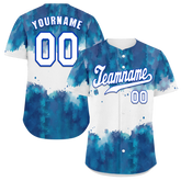 Custom Blue White Tie Dye White Authentic Baseball Jersey BSBJ0a-bc0fbe7