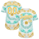 Custom Orange Aqua Tie Dye Orange Authentic Baseball Jersey BSBJ0a-bc0fbe8