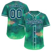 Custom Green Tie Dye Green Authentic Baseball Jersey BSBJ0a-bc0fbe9