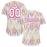 Custom Yellow Purple Tie Dye White Authentic Baseball Jersey BSBJ0a-bc0fbfc