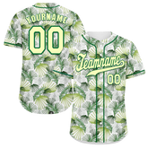 Custom Green Hawaii White Authentic Baseball Jersey BSBJ0a-bc0fb70