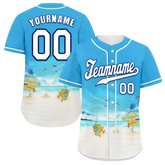 Custom Blue White Hawaii White Authentic Baseball Jersey BSBJ0a-bc0fb7c