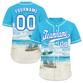 Custom Aqua Hawaii White Authentic Baseball Jersey BSBJ0a-bc0fb79