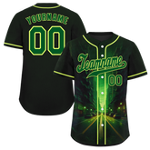 Custom Black Green Drift Fashion Green Authentic Baseball Jersey BSBJ0a-bc0fb8b