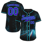 Custom Black Aqua Drift Fashion Blue Authentic Baseball Jersey BSBJ0a-bc0fb89