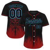 Custom Black Red Skull Fashion Black Authentic Baseball Jersey BSBJ0a-bc0fb97