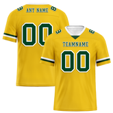 Custom Yellow Classic Style Green Personalized Authentic Football Jersey FBJ02-bc0f007