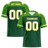 Custom Green Raglan Sleeves White Personalized Authentic Football Jersey FBJ02-bc0f0af