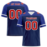 Custom Blue Raglan Sleeves Brown Personalized Authentic Football Jersey FBJ02-bc0f0bc