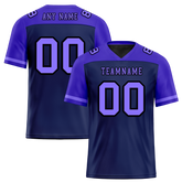 Custom Black Purple Raglan Sleeves Purple Personalized Authentic Football Jersey FBJ02-bc0f0c0