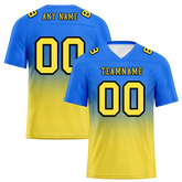 Custom Blue Yellow Fade Fashion Yellow Personalized Authentic Football Jersey FBJ02-bc0f0cc