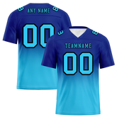 Custom Blue Aqua Fade Fashion Aqua Personalized Authentic Football Jersey FBJ02-bc0f0ce