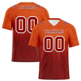 Custom Orange Brown Fade Fashion Brown Personalized Authentic Football Jersey FBJ02-bc0f0c8