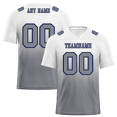 Custom White Grey Fade Fashion Grey Personalized Authentic Football Jersey FBJ02-bc0f0c9