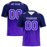 Custom Black Purple Fade Fashion Purple Personalized Authentic Football Jersey FBJ02-bc0f0d0