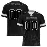 Custom Black Sleeve Stripes Black Personalized Authentic Football Jersey FBJ02-bc0f0dc