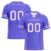 Custom Purple Sleeve Stripes Grey Personalized Authentic Football Jersey FBJ02-bc0f0d8