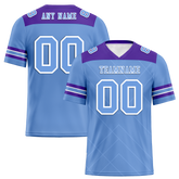 Custom Aqua Sleeve Stripes Aqua Personalized Authentic Football Jersey FBJ02-bc0f0ee