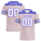 Custom Pink Sleeve Stripes White Personalized Authentic Football Jersey FBJ02-bc0f0e7