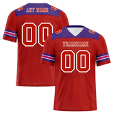 Custom Red Sleeve Stripes Red Personalized Authentic Football Jersey FBJ02-bc0f0e9