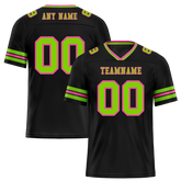 Custom Black Sleeve Stripes Green Personalized Authentic Football Jersey FBJ02-bc0f0fb