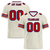 Custom White Sleeve Stripes Brown Personalized Authentic Football Jersey FBJ02-bc0f0f8