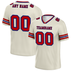 Custom White Sleeve Stripes Brown Personalized Authentic Football Jersey FBJ02-bc0f0f8