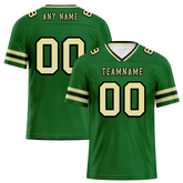 Custom Green Sleeve Stripes Yellow Personalized Authentic Football Jersey FBJ02-bc0f0f9