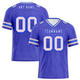 Custom Purple Sleeve Stripes White Personalized Authentic Football Jersey FBJ02-bc0f070