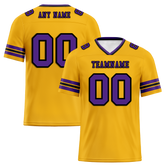 Custom Yellow Sleeve Stripes Purple Personalized Authentic Football Jersey FBJ02-bc0f07c