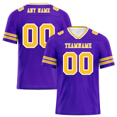 Custom Purple Sleeve Stripes Yellow Personalized Authentic Football Jersey FBJ02-bc0f077