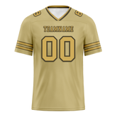 Custom Yellow Sleeve Stripes Yellow Personalized Authentic Football Jersey FBJ02-bc0f080