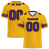 Custom Yellow Sleeve Stripes Purple Personalized Authentic Football Jersey FBJ02-bc0f08f